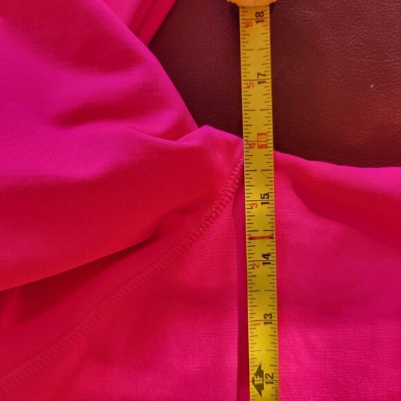 Athletic Long Sleeve Vibrant Pink Sweater - Picture 10 of 10